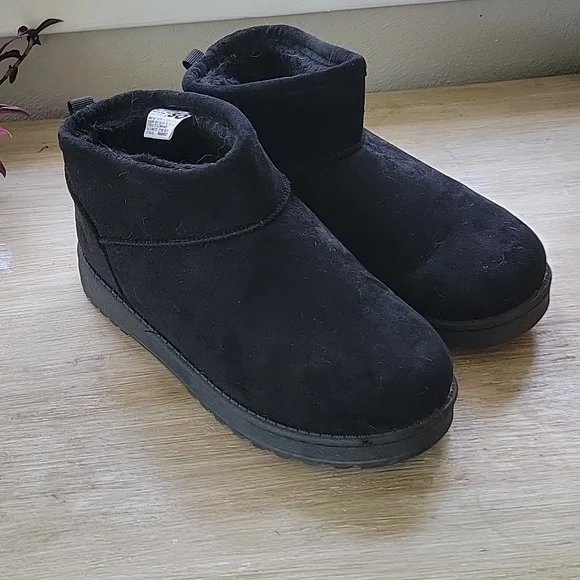 SO | Shoes | Copy So Womens Black Faux Fur Winter Ankle  display picture 1